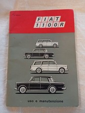 FIAT  1100 R 1100R Manuale Libretto USO MANUTENZIONE originale 1968 ottimo