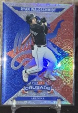2025 Panini Crusade Ryan Waldschmidt Silver Prizm Crusade Insert #37 Arizona