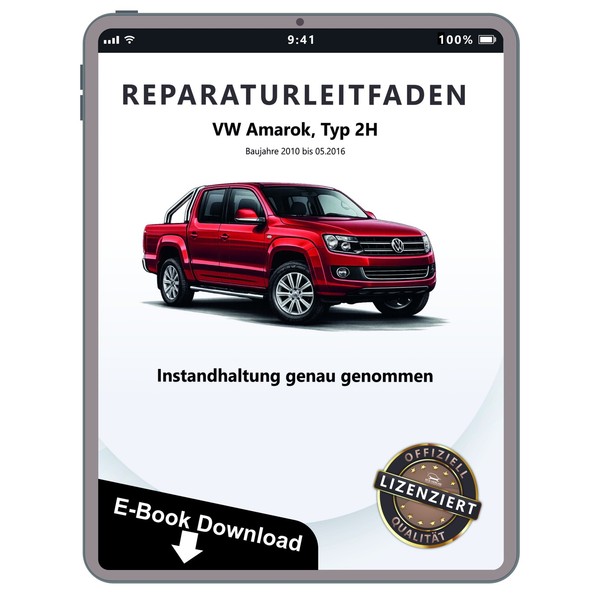 VW Amarok 2H (10-16) Instandhaltung Inspektion Wartung Reparaturleitfaden Ebook-image