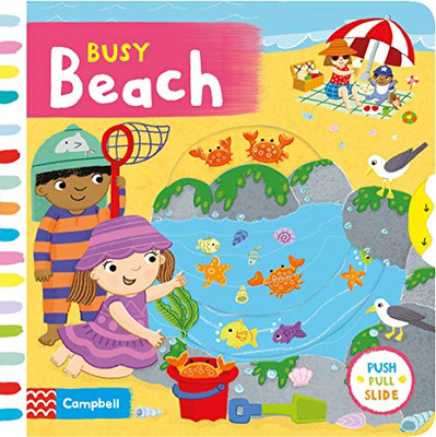 Busy Beach: A Push, Pull, Slide Book (Campbell Busy Books, 2) - Books, Campbell