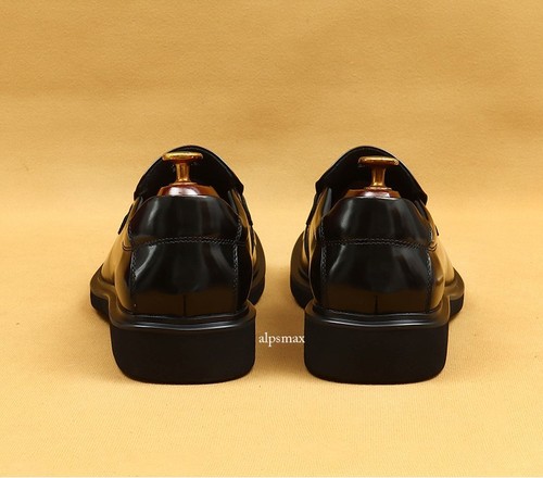 Scarpe casual inglesi uomo formali business pelle punta quadrata nuove mocassini scarpe - Foto 20 di 28