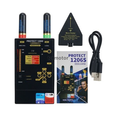 1206S GPS Bug Camera Detector Anti-Monitoring For 50-4000MHz & 2G/3G/4G/5G tz
