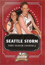 2009 Seattle Storm WNBA Basketball Pocket Schedule