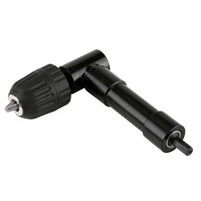 Right Angle 90° Angled Drill Attachment Adapter Aluminium Metal Keyless Chuck
