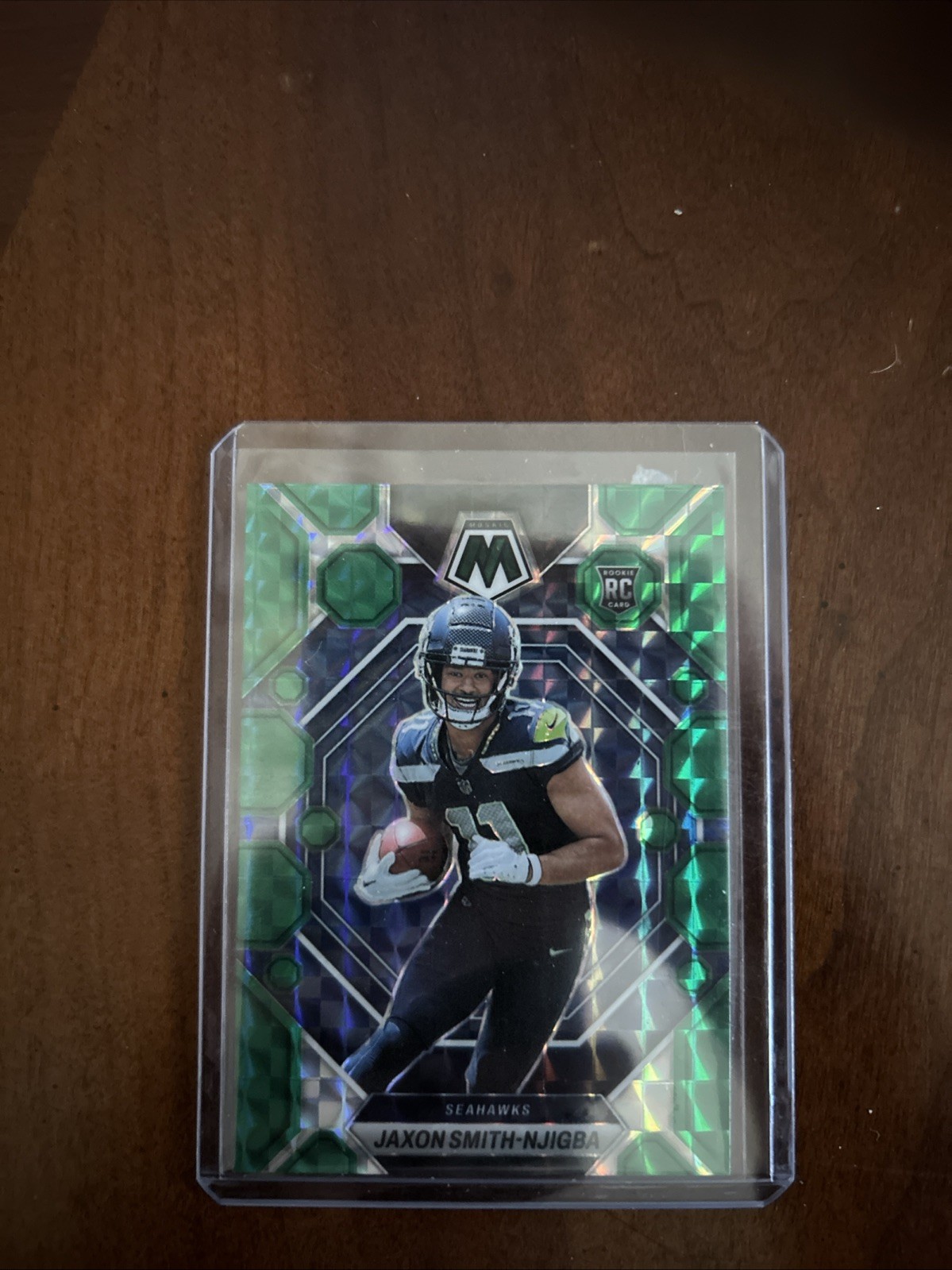 2023 Panini Mosaic - Rookies Jaxon Smith-Njigba #331 Green Mosaic Prizm (RC)