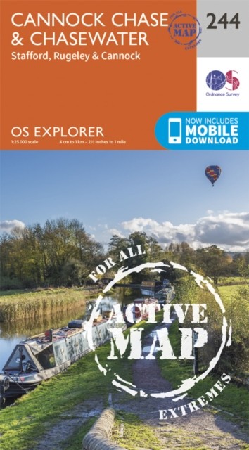 Cannock Chase & Chasewater Map  Weatherproof by Ordnance Survey (Map 2015) - Image 2
