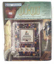 VTG Daisy Kingdom Christmas TOY TREE Cheater Quick Quilt Fabric Panel 32"x39"