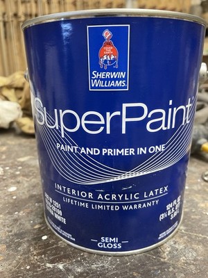 1 Gallon Sherwin Williams SuperPaint Interior Latex/ Light Taupe-Tan/ Semi-Gloss