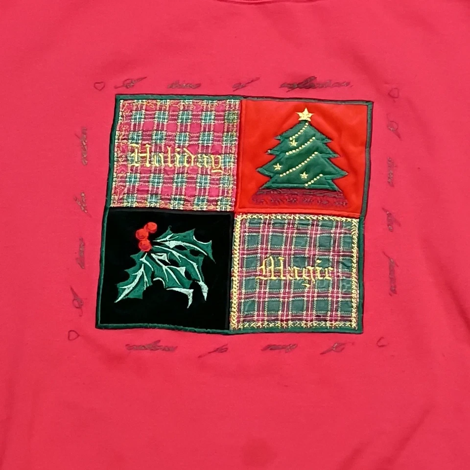 👾Sudadera de Colección Navidad Vacaciones Roja Cuello Redondo Para Hombre Talla Grande/XL Foto 2 de 4