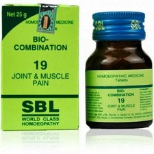SBL Bio Combination 19 25g Tablets For Joint and Muscle Pain Homeopathic Tab
