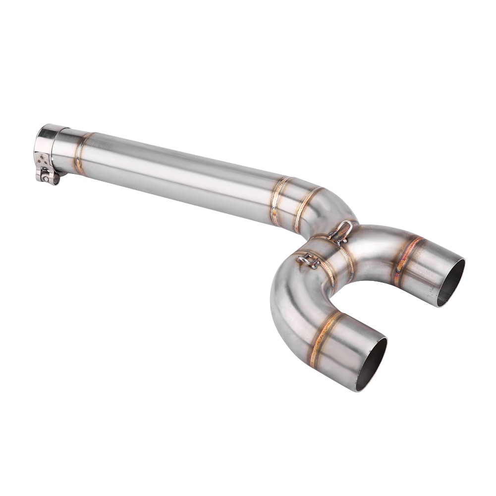 .Motorcycle Full Exhaust System Middle Pipe Link Connect For FZ6 FZ6-N