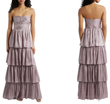Lulus Bella Strapless Gown Dress Sz M Dusty Lavender **1407
