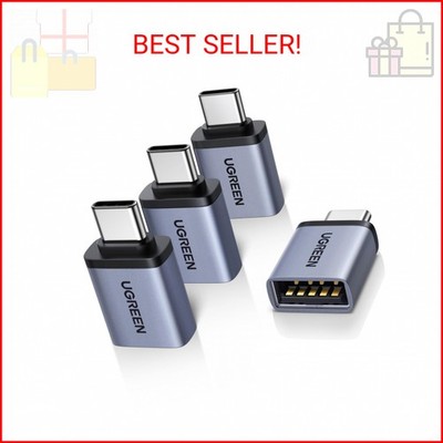 UGREEN USB C to USB Adapter 4 Pack, 10Gbps USBC Male to USB 3.2 Female Adapter,