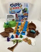 Shark Mania The Shark Chomping Race Game by Spin Master 2014 Missing 1 Coin