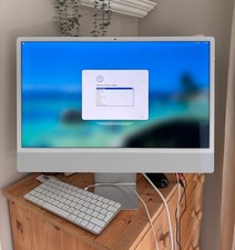 Apple iMac 24" (256GB SSD, M1, 3.20GHz, 8GB, 8-Core GPU) Silver - Boxed