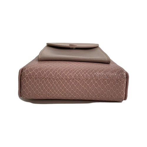 Auth CAFUNE - Pink Pink Beige Leather Shoulder Bag - Bild 5 von 6