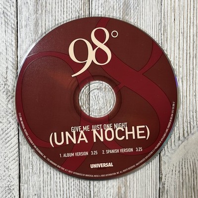 98°   Give Me Just One Night (Una Noche) CD Single 2000 Pop Latin Universal