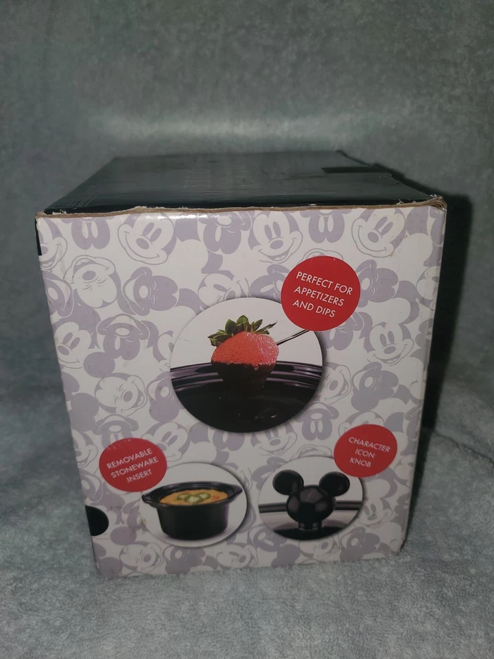 Disney Mickey Mouse Mini Crock Pot .65 Quart Slow Cooker New Removable Stoneware - Image 4 of 4