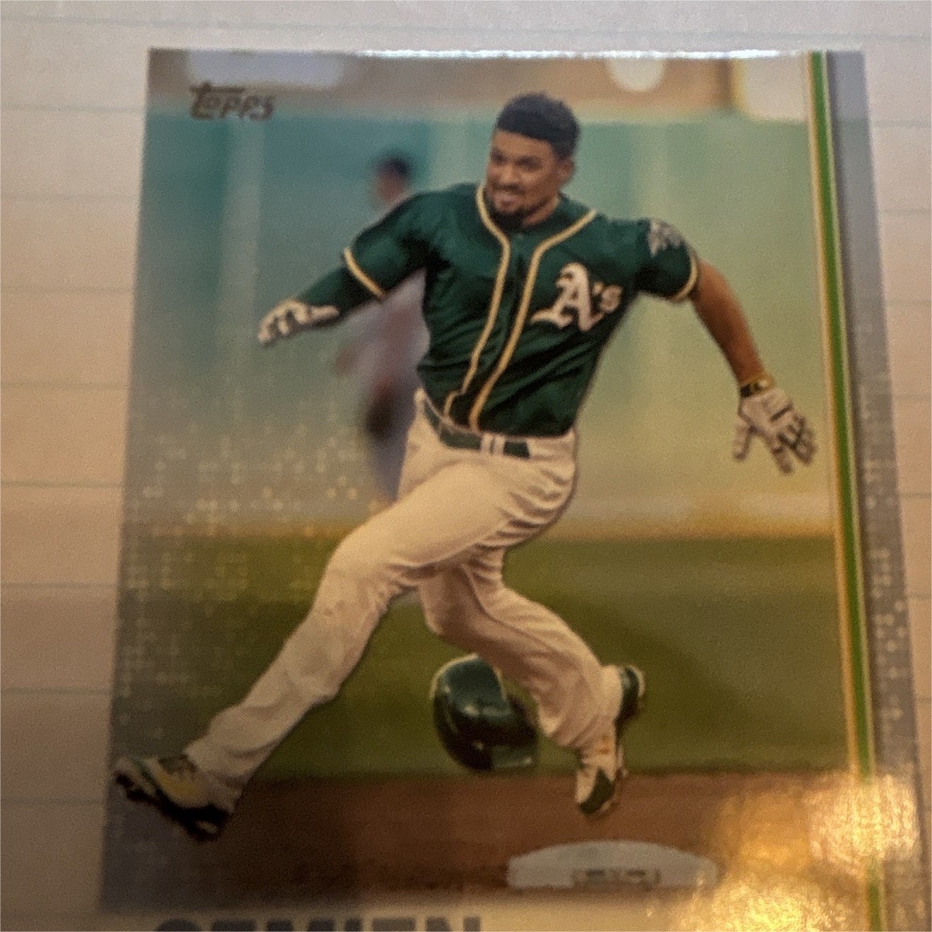 2019  Marcus Semien Oakland Athletics #201 Blue Serial # 50/50