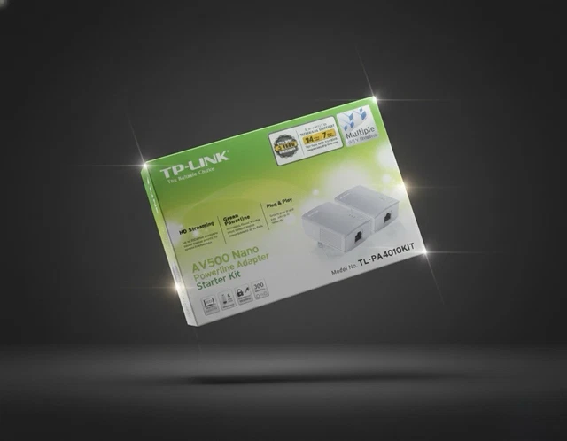TP-Link AV600 Powerline Starter Kit - White