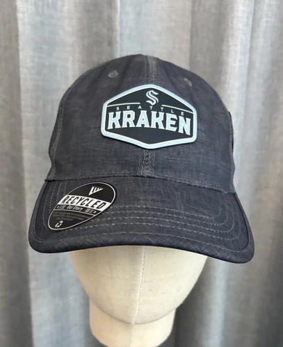 Seattle Kraken Levelwear Onesize Hat Hc90lus Reflection Navy recycled - Picture 4 of 19