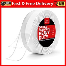 Double Sided Tape Heavy Duty Strong Nano Mounting Tape Extra Large Sumo Strip UK