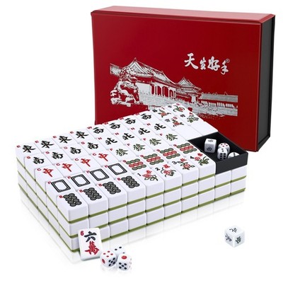 Mahjong Set Traditionelles Chinesisches Mah Jong Set Majong Spielsteine Geschenk