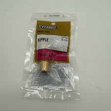 Everbilt Brass Nipple Fitting 1/4" x 2" MIP LFA-742 Small Bag