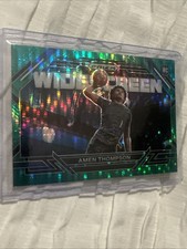 2023-24 Prizm Draft Picks Amen Thompson WIDESCREEN Green Pulsar /25 🔥Rockets