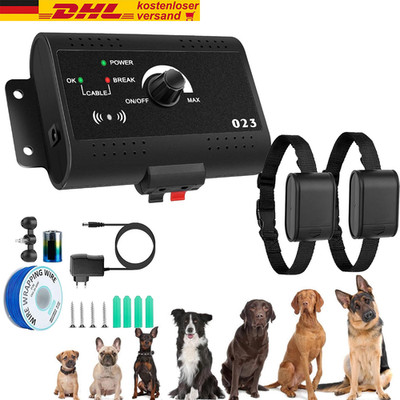 Drahtloses Elektrisches Hunde Zaunsystem   Wasserdichtes Trainingshalsband DHL-