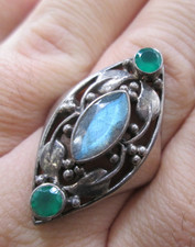 Nicky Butler Sterling Silver Blue Green Multi...
