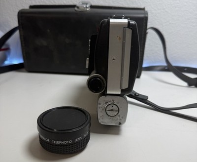 Minolta Autopak-8 D4 Super 8 Film Camera 8mm Vintage Movie Camera