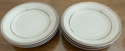 BUDLET FINE CHINA  Cream Ivory & gold SAUCER