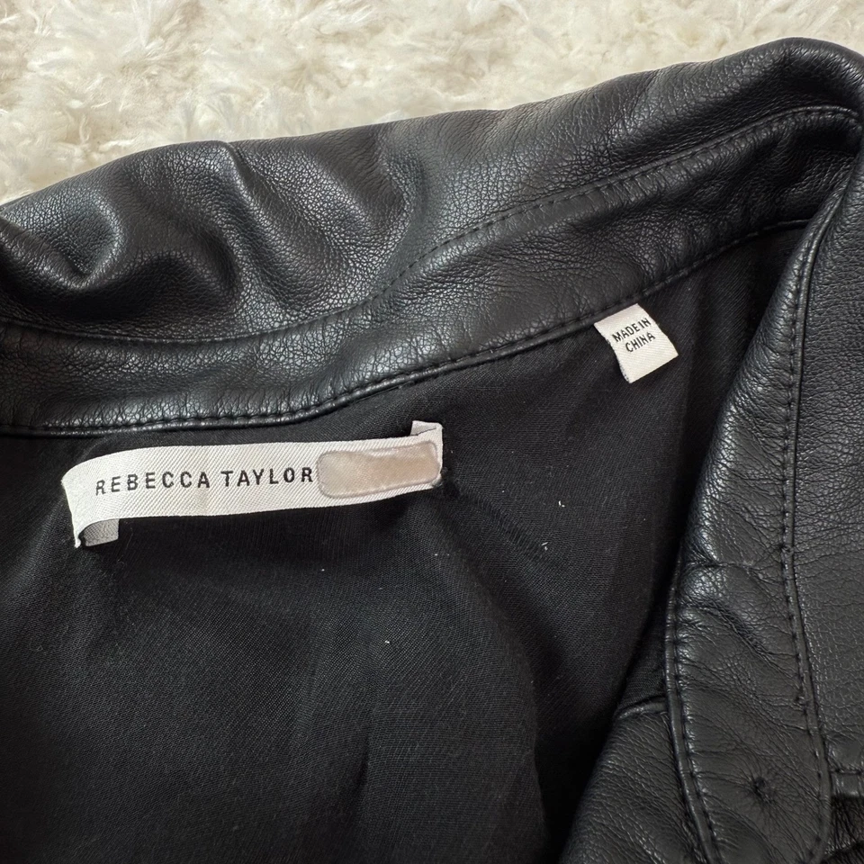 Mameluco Rebecca Taylor para mujer 8 negro imitación cuero mini punk emo rock callejero Foto 3 de 4