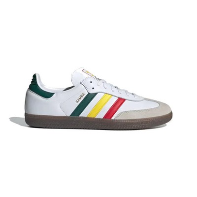 Adidas Originals Samba OG Sneaker - Weiß/Grün/Gelb - IH3118 - Größe UK 3-7