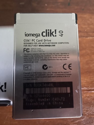 Vintage Iomega Clik PC Card drive - Picture 3 of 4