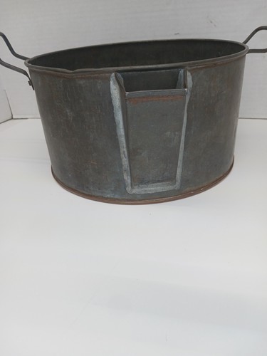 Antique Copper Bottom Candy Chocolate Cottage Cheese Skimming Pot w/ Low Spout - Picture 4 of 6