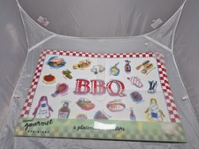 💥 Casual Gourmet Evergreen “Bbq” 6 manteles individuales nuevos B5