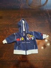 Mickey Mouse Jacket - Kid's Long Sleeve Zip Up Disney Coat - 0-3M