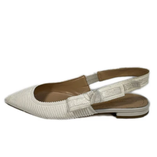 Auth DIOR/ChristianDior Sandales femme blanches en fibre chimique