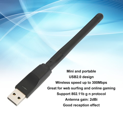 300M USB WiFi Adapter Mini Wireless Network WiFi Dongle For Windo-wsCE For W NEW - Afbeelding 3 van 12