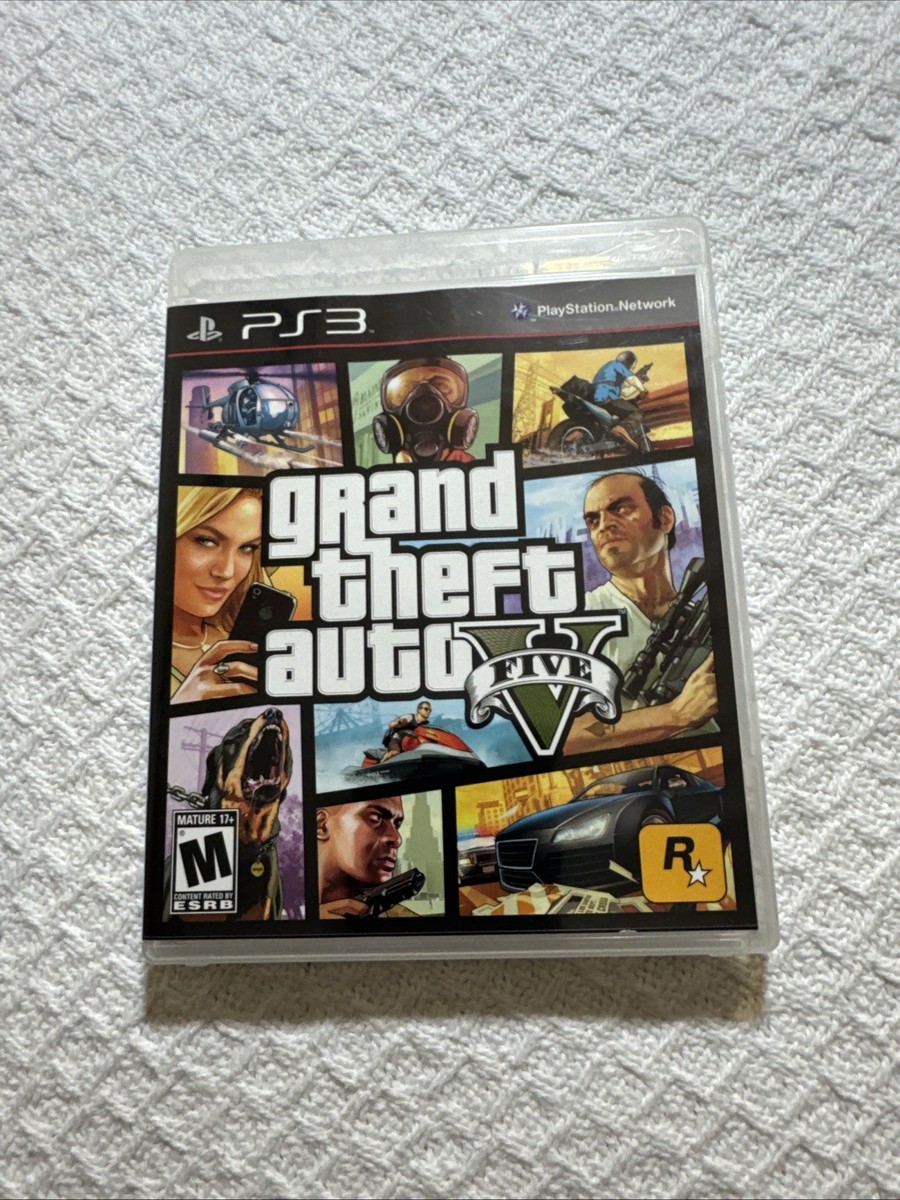 Grand Theft Auto V Sony PlayStation 3, 2013 PS3 GTA 5 Complete CIB