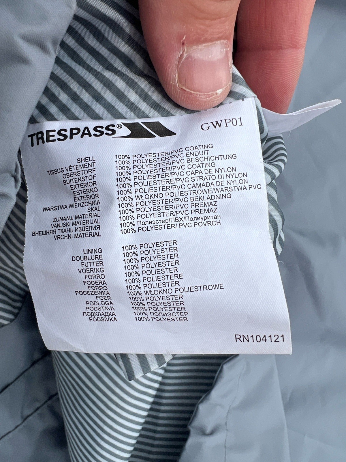 Trespass TP50 Technical Treshield Jacket Size XXL… - image 7