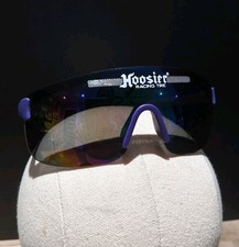 Vintage 90s Hoosier Racing Tire Promo Shield Sunglasses Purple Wrap Around... Vintage 90s Hoosier Racing Tire Promo Shield Sunglasses Purple Wrap Around...