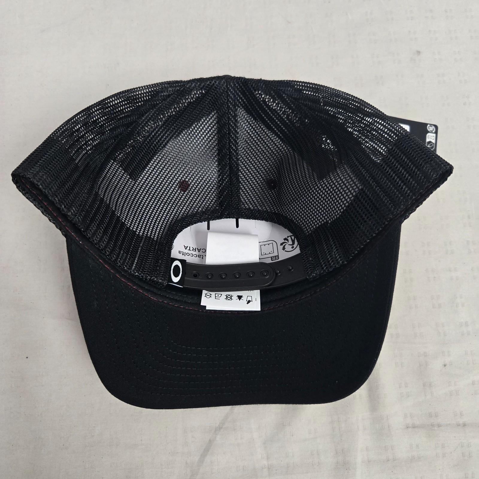 Oakley Original Trucker Snap Back Cap Hat Iron Red/Blackout One Size
