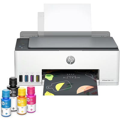 HP Smart Tank 5101 Wireless All-in-One Cartridge Free Tank Printer with Up to 3