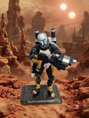 Star Wars 3.75 Republic Commando Scorch Delta Squad Saga Collection COMPLETE