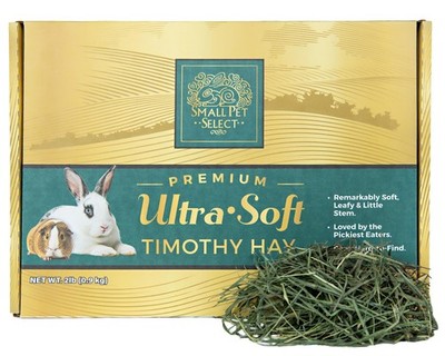 - Premium Ultra Soft Timothy Hay, Rabbits, Guinea Pigs, Chinchillas, 2lb