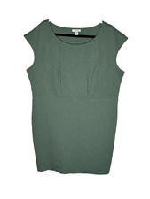 Nine West Green Sleeveless Round Dress Women's Plus 2X