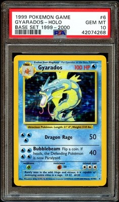 【PSA10】ギャラドス cp6 20th gyarados holo PSA 10 GEM MINT Gyarados 6/102 Base Set 1999-2000 HOLO RARE